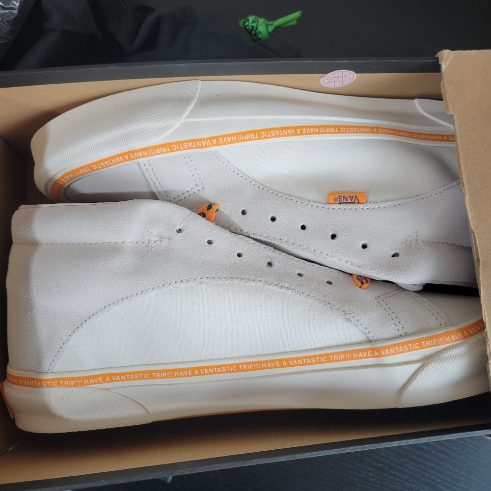 NWT RARE Vans X Taka Hayashi Snake Trail LX Suede / Canvas Marshmallow 12 - Picture 14 of 16